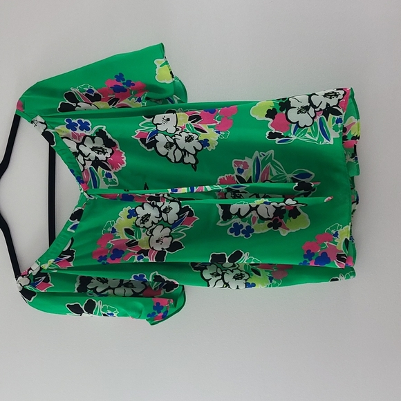 Kaari Blue Floral Top Size Large - Picture 6 of 9